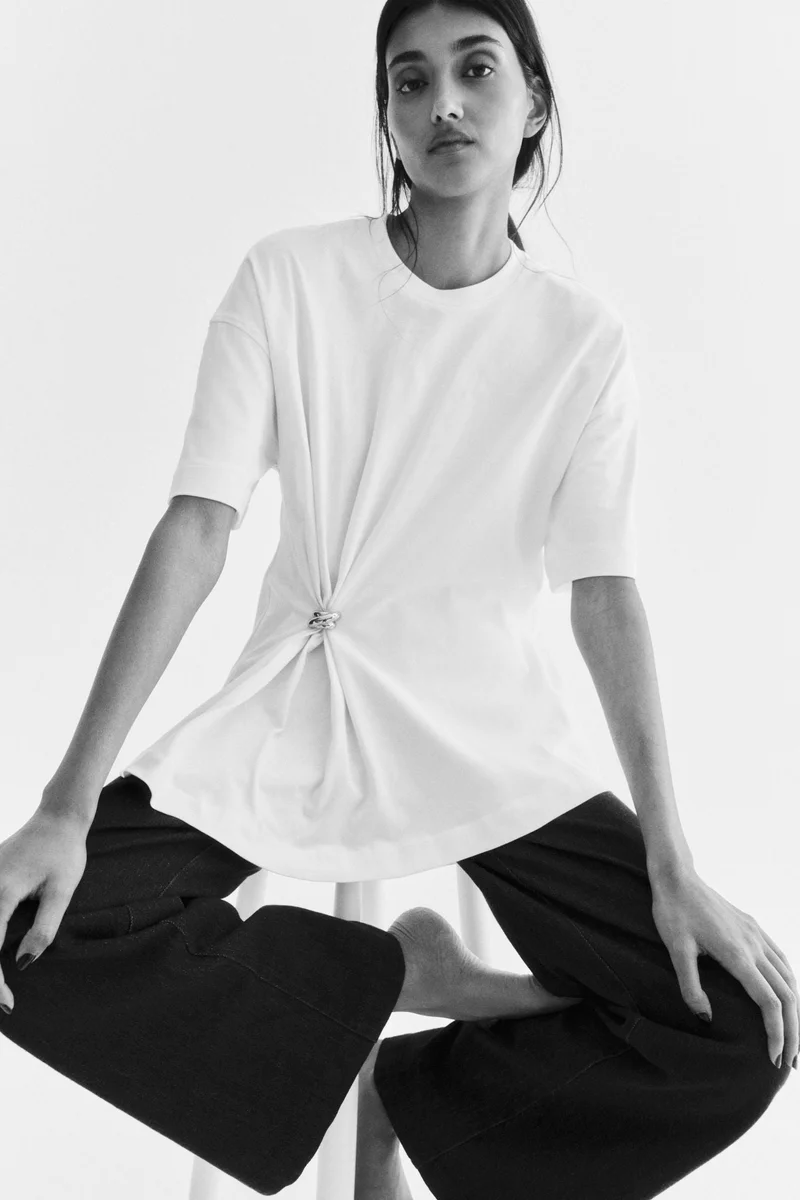 H&M Metal-detail T-shirt