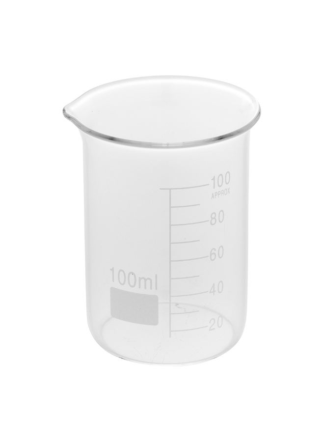 Restaurantware RW Lab 100 ML Glass Beakers, 10 Dishwasher Safe Cocktail Mixing Glasses - Chemistry-Inspired, Scratch Resistant, Clear Glass Cocktail Beakers, For Cocktails, Appetizers, Desserts - Image 1