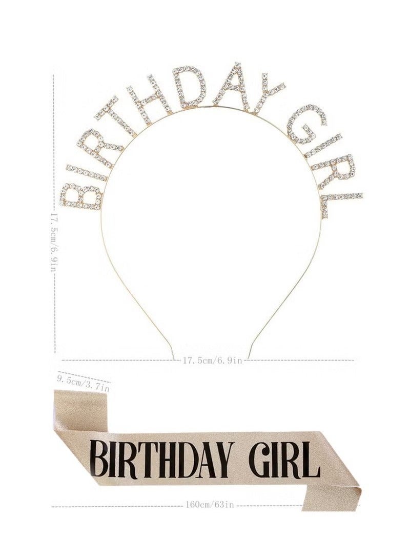 Girl Birthday Sash And Rhinestone Tiara Set - Image 3