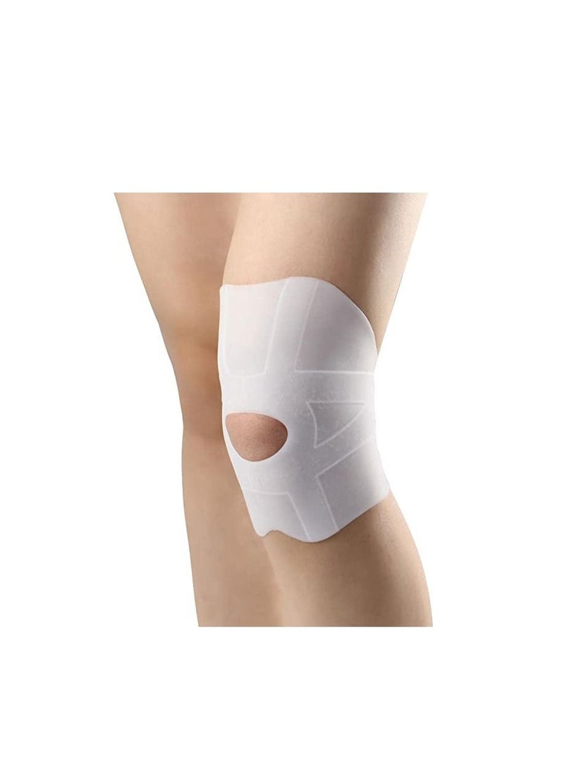 Spaceshoop 1 Pair Soft Silicone Gel Kneecaps Brace Support Wrap Strap For Knee Joint Pain Arthritis Joint Sore Relief - Image 1