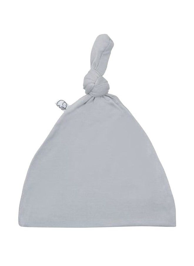 Anvi Baby Organic Bamboo Knotted Beanie Hat Early, Grey, 0 - 5 Months 