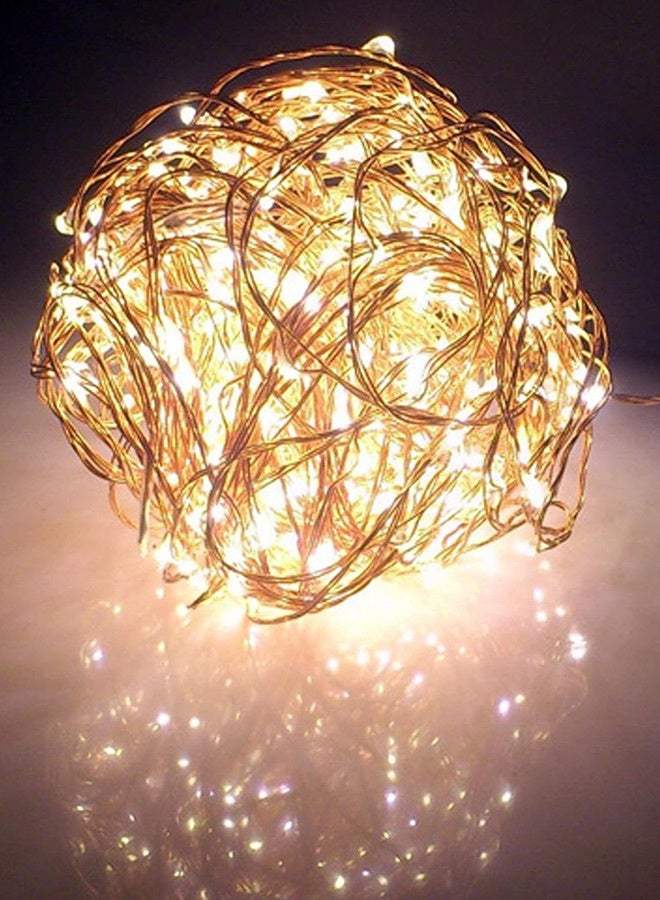 Tersely Fairy Christmas Diwali Ramadan Lights Battery Operated,20M/66ft/200 LED Warm White String Light, Waterproof Battery Case, Indoor Outdoor Lights for Xmas Tree Wedding,Party Events Garden Spring Decoration - Image 5