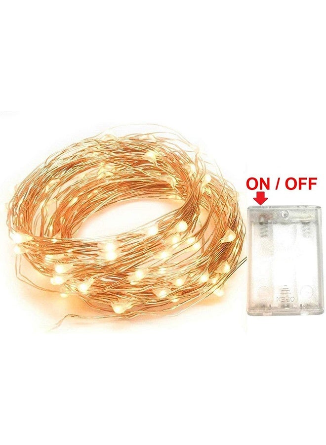 Tersely Fairy Christmas Diwali Ramadan Lights Battery Operated,20M/66ft/200 LED Warm White String Light, Waterproof Battery Case, Indoor Outdoor Lights for Xmas Tree Wedding,Party Events Garden Spring Decoration - Image 3