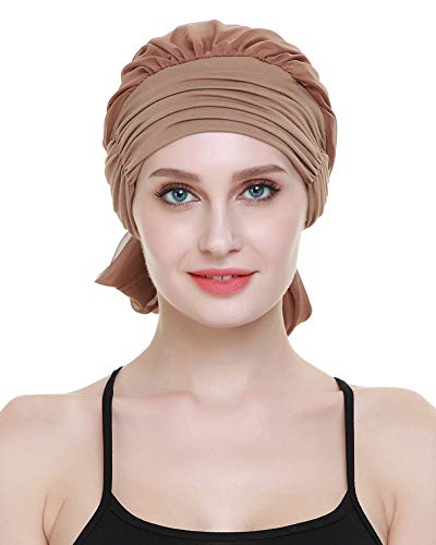 FocusCare Hair Turban Head Wrap For Women Chemo Hats For Cancer Easy Tie Bandana - Image 4
