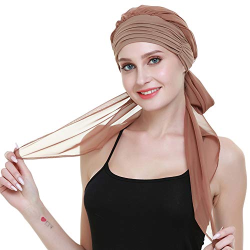 FocusCare Hair Turban Head Wrap For Women Chemo Hats For Cancer Easy Tie Bandana - Image 1