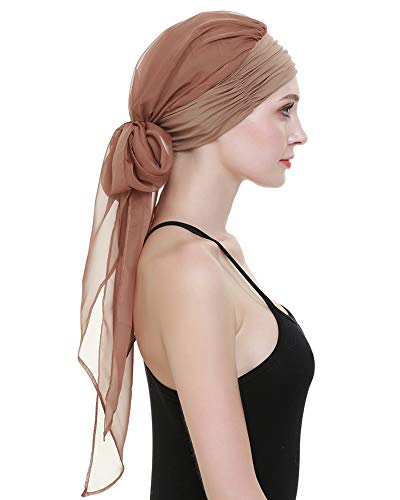 FocusCare Hair Turban Head Wrap For Women Chemo Hats For Cancer Easy Tie Bandana - Image 2