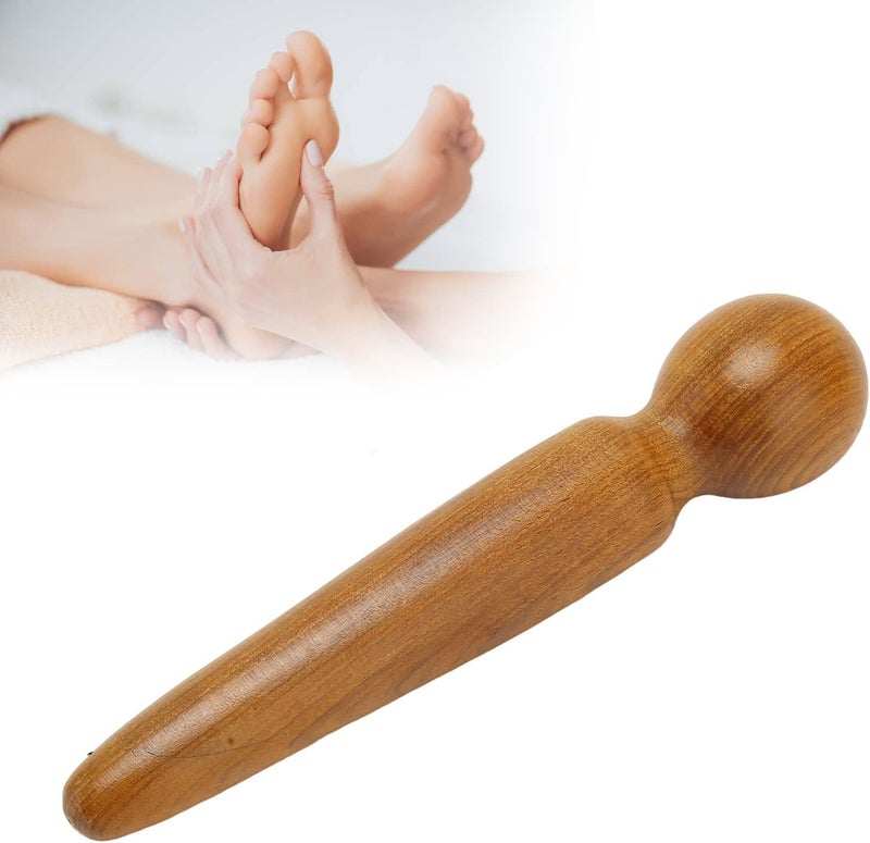 ZJchao Point Massager Foot Wooden Massage Stick Reflexology Massage Manual Massage Stick Acupuncture Pen Massage Pen for Shoulder Back Leg Relaxation Pain Relief - Image 1