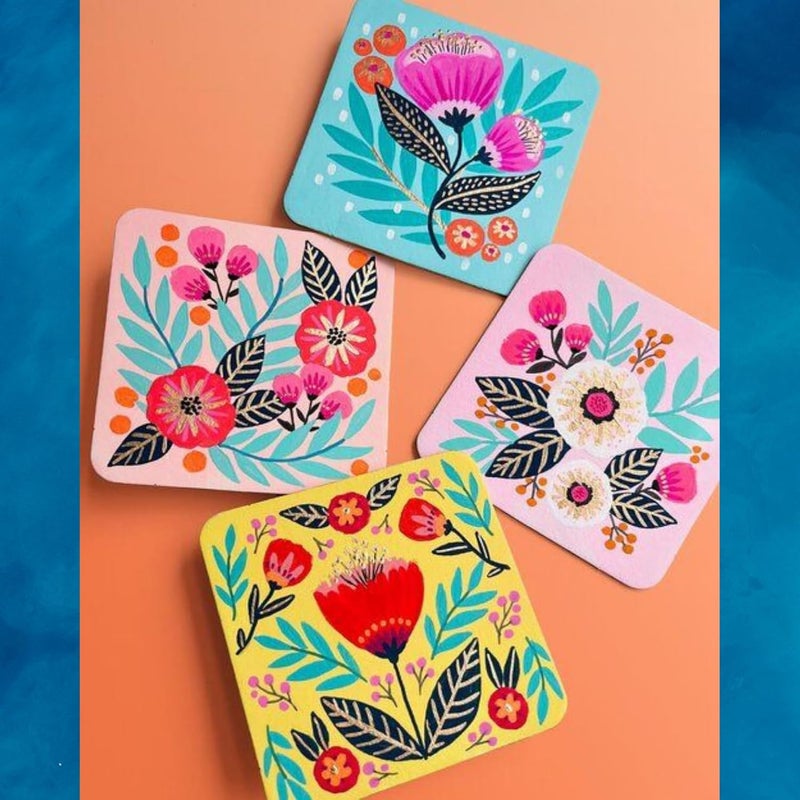 CRAFTICK Plain Square MDF 8-Inch DIY Base for Art & Craft | Set of 8 | Thickness 2.8MM | Premium Unpainted Wooden Square for Painting, Wall Decor, Lippan Art (8 Inch) - Image 5