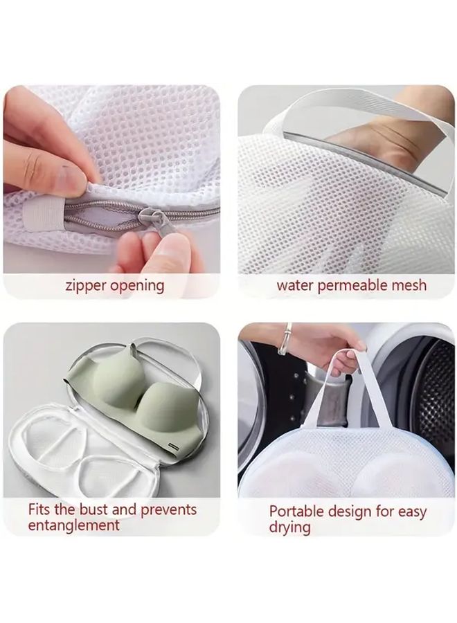 Grey 3 Pcs Bra Washing Bags for Laundry Delicates Anti Deformation - Image 5