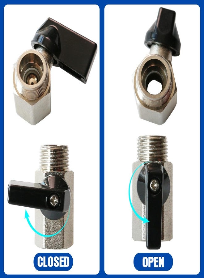 FACFUEL 3/4'' Compressed Air Outlet Kit, Shop Air Line Kit Includes Air Compressor Manifold and 1/2'' NPT Straight Fitting, Air Compressor Accessories Kit for Compressed Air Piping System - Image 5