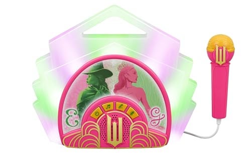 eKids Wicked Karaoke Microphone with Boombox for Fans of Toddler Toys Kids Karaoke Machine with Built in Music Wicked - Image 1