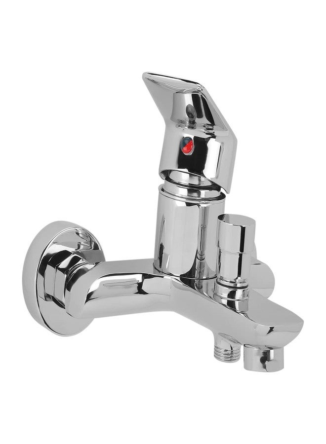 هيندوير خلاط حائط ذو ذراع واحد من مجموعة هندوير الإيطالية F400011CP، مزود بخاصية تحويل الماء إلى الدش اليدوي، مصنوع من النحاس المطلي بالكروم. - Image 2