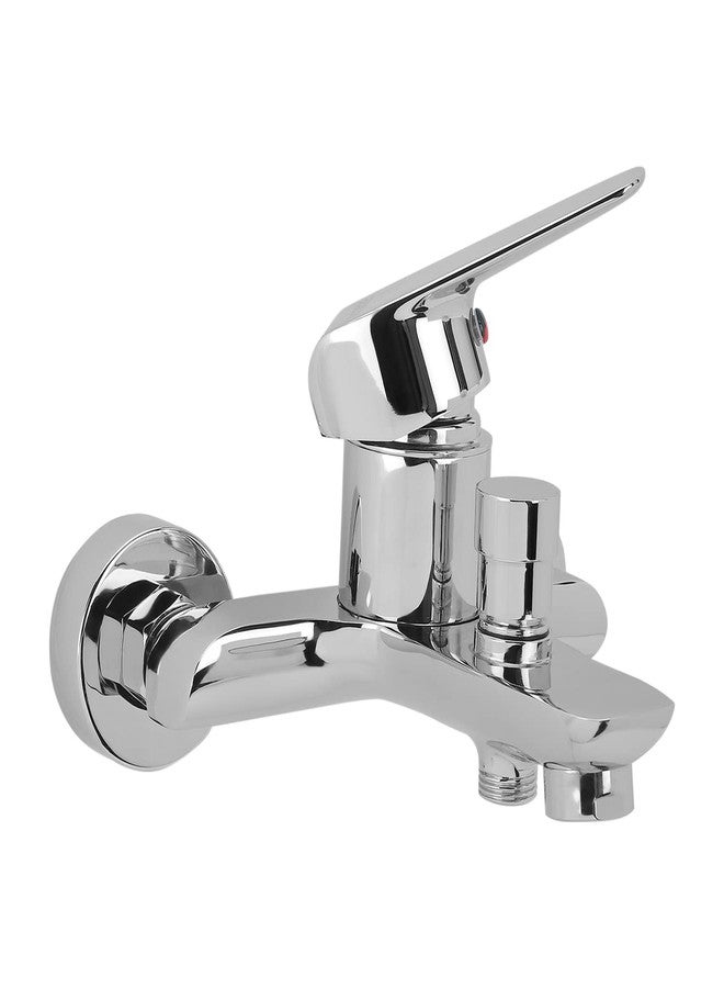 هيندوير خلاط حائط ذو ذراع واحد من مجموعة هندوير الإيطالية F400011CP، مزود بخاصية تحويل الماء إلى الدش اليدوي، مصنوع من النحاس المطلي بالكروم. - Image 3