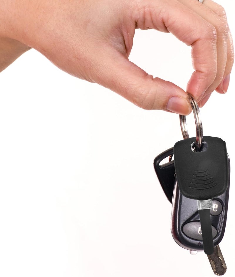 طرق تركيب بسيطة NUOBESTY غلاف مفتاح السيارة مع حامل الشريحة غطاء حاملي مفتاح التحكم عن بعد متوافق مع مجموعة تحويل السيارة الكهربائية 1 قطعة ملحق داخلي للسيارة - Image 4