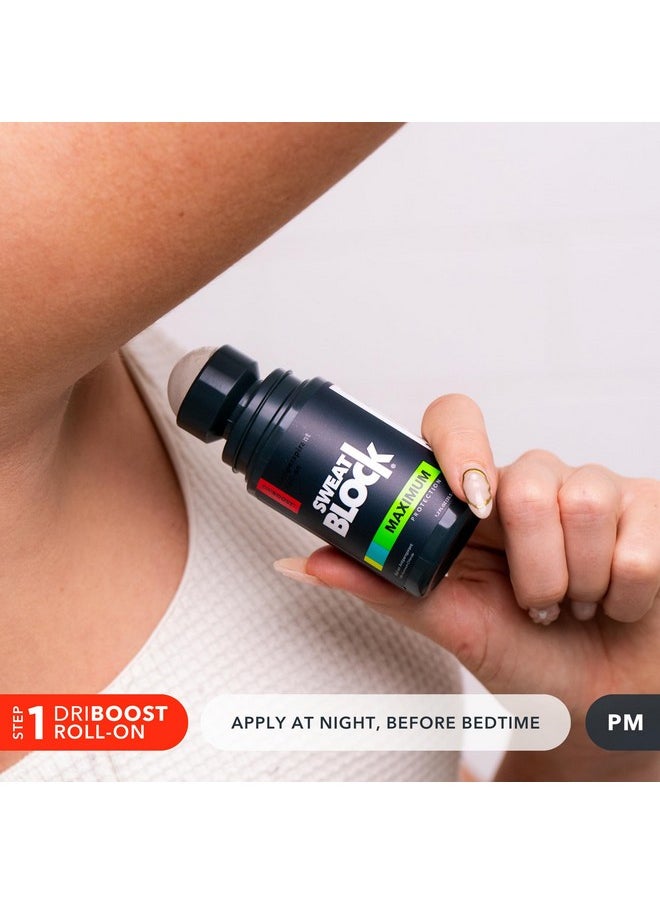 Sweatblock - SweatBlock Antiperspirant Deodorant System - MAXIMUM CLINICAL STRENGTH for Men & Women - Hyperhidrosis Aid Up for to 7-Day Sweat Control - Roll-On 1.2 fl oz + 48-Hour Odor Protection Stick 2.7oz - Image 1