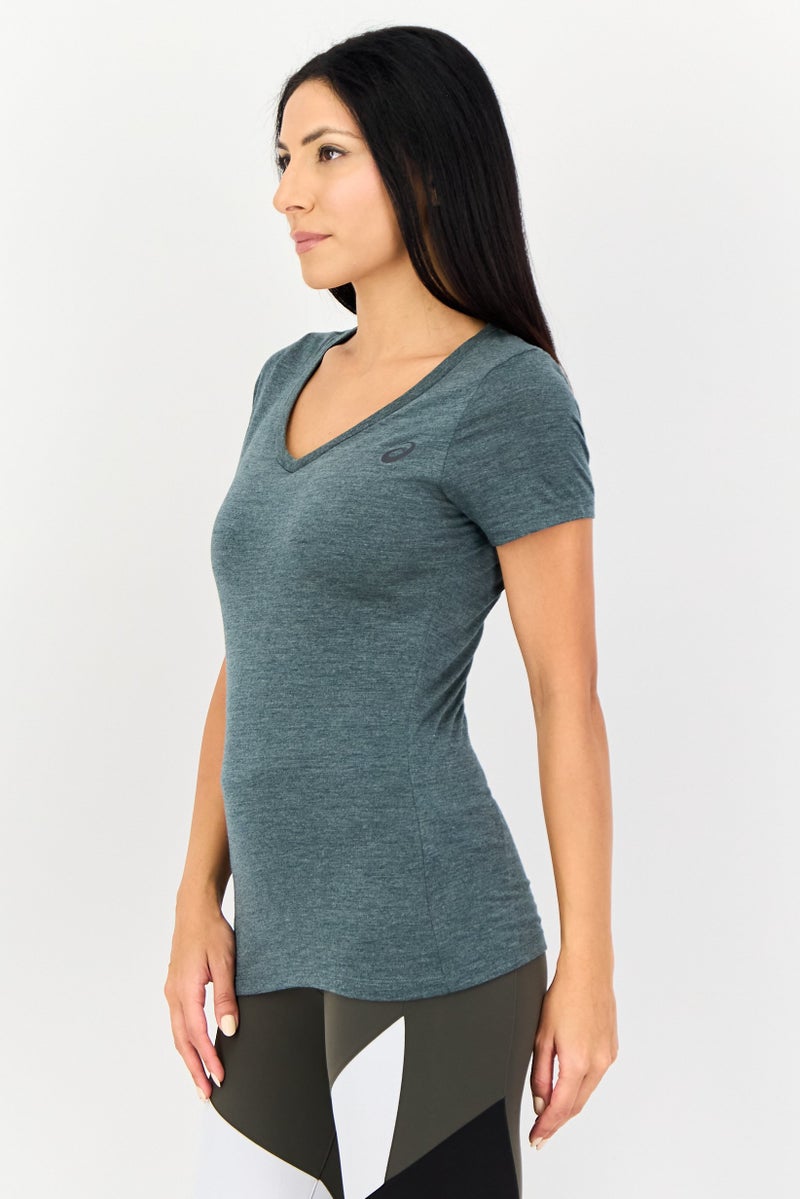 asics Women Sportswear Fit Short Sleeve Training T-Shirt, Dark Grey - Image 2