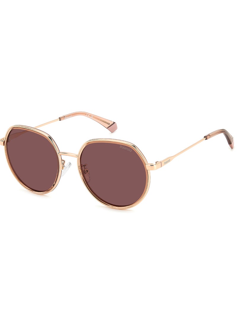 Polaroid - Unisex Polarized Oval Sunglasses - Pld 4160/G/S/X Gold Millimeter - Lens Size: 55 Mm - Image 1