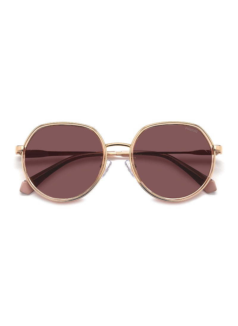 Polaroid - Unisex Polarized Oval Sunglasses - Pld 4160/G/S/X Gold Millimeter - Lens Size: 55 Mm - Image 1
