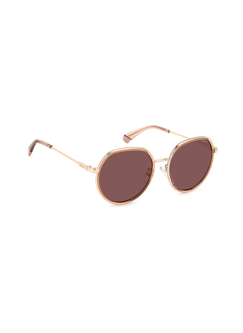 Polaroid - Unisex Polarized Oval Sunglasses - Pld 4160/G/S/X Gold Millimeter - Lens Size: 55 Mm - Image 1