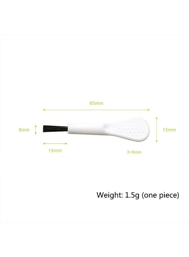 100 PCS ZX-008 Plastic Mini Brush Mobile Phone Screen Mosquito Killer Lamp Humidifier Keyboard Cleaning Brush(White Handle Black Hair)  - Image 3