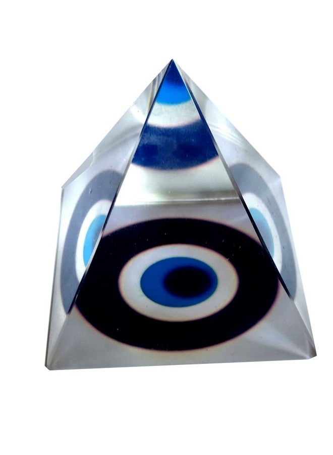 eshoppee Evil Eye Crystal Pyramid Vastu Feng Shui Pyramid - Image 1