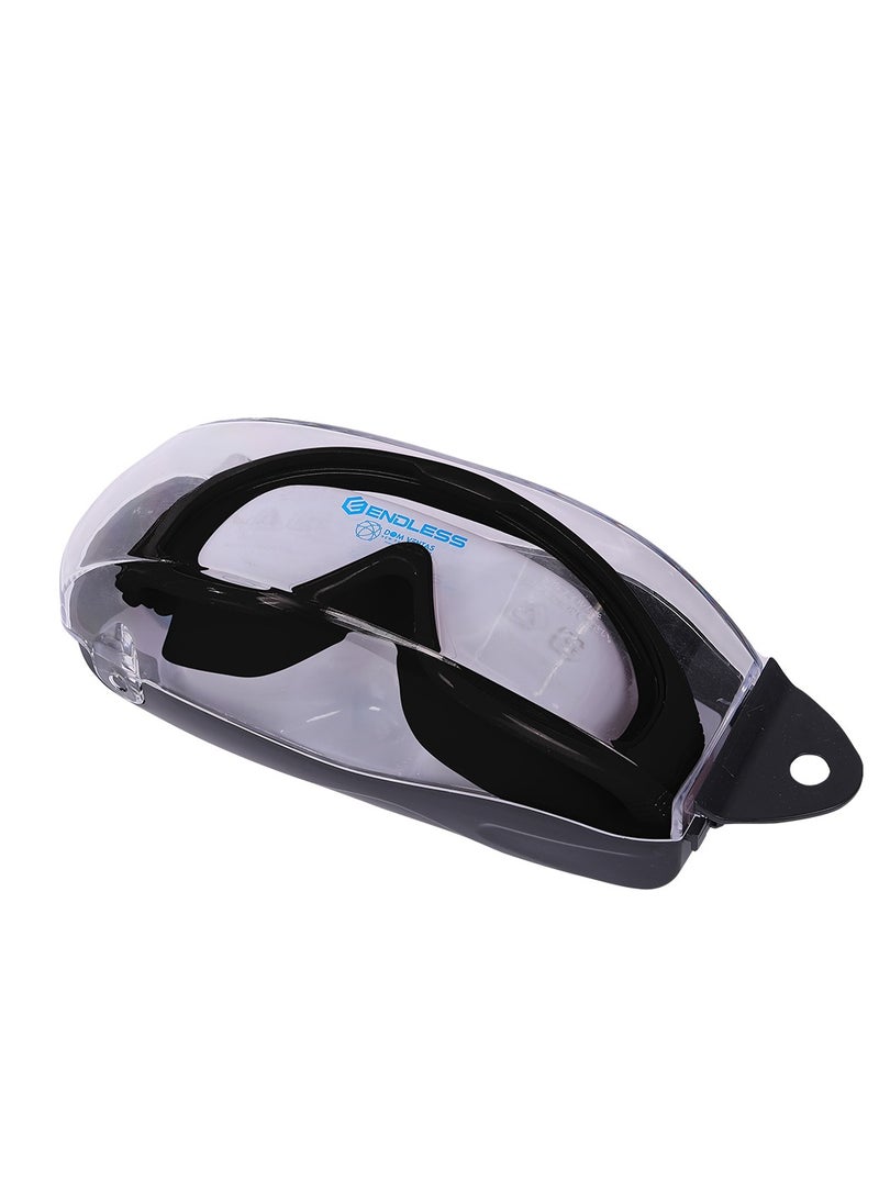 EL1006 Stylish Swimming Goggle with Anti-Fog and UV Protection | Material : Silicon, PU | With Adjustable Strap for Fit Adjust | Soft Silicone Gasket for Leak Proof | With Hard Case - pzsku/ZFCF3D406BED3D0B73A97Z/45/_/1713606723/412ee288-d6db-4d13-aae5-55af6294576b