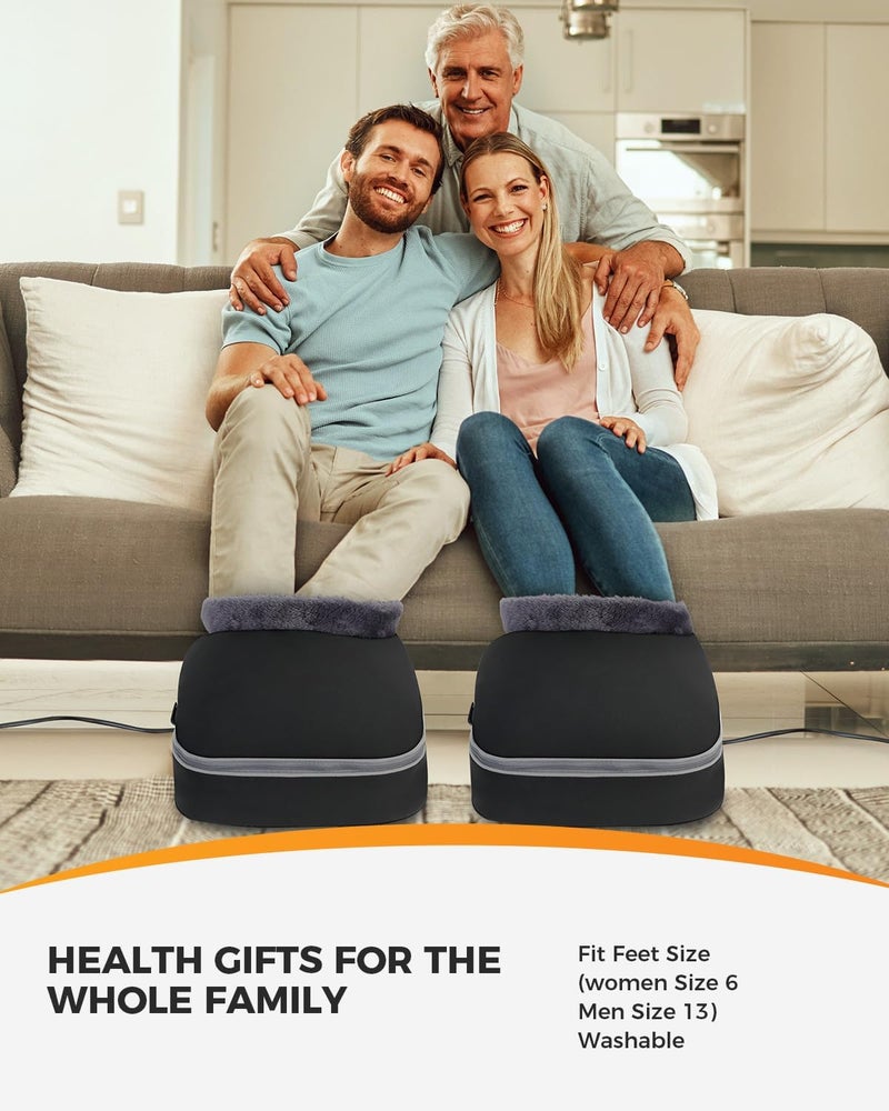 CooCoCo Upgraded FSA Eligible Foot Massager Birthday Gifts HSA Eligible Shiatsu Foot Massager with Heat for Plantar Fasciitis Neuropathy Feet Massager for Pain Relief Gifts for Women Mom Size 13 - Image 4