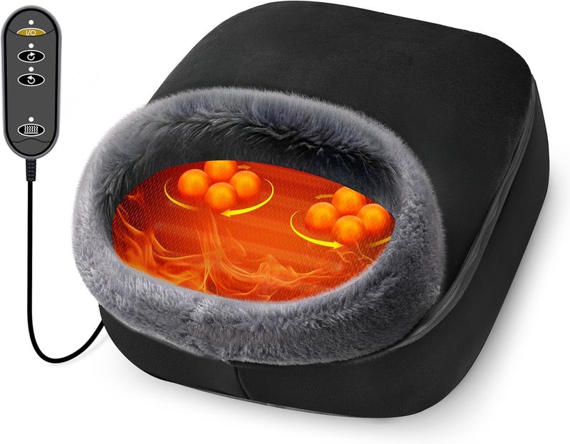 CooCoCo Upgraded FSA Eligible Foot Massager Birthday Gifts HSA Eligible Shiatsu Foot Massager with Heat for Plantar Fasciitis Neuropathy Feet Massager for Pain Relief Gifts for Women Mom Size 13 - Image 1