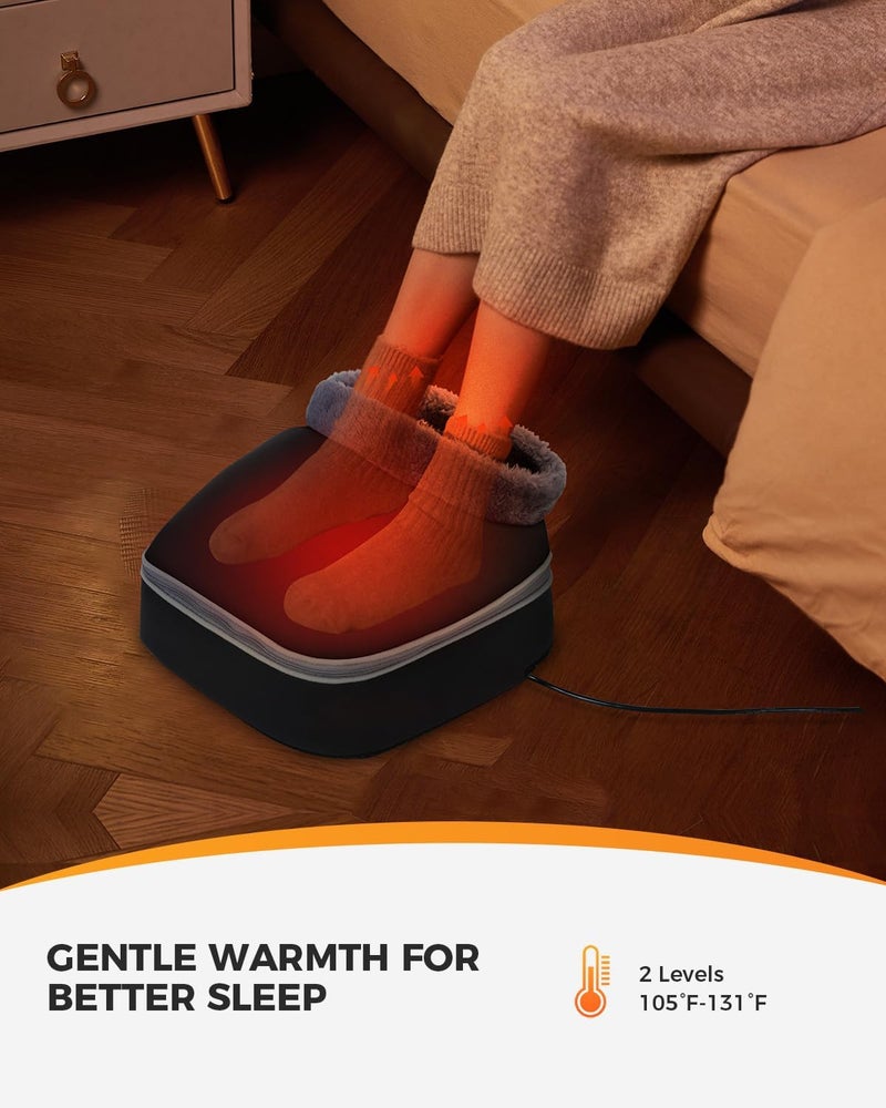 CooCoCo Upgraded FSA Eligible Foot Massager Birthday Gifts HSA Eligible Shiatsu Foot Massager with Heat for Plantar Fasciitis Neuropathy Feet Massager for Pain Relief Gifts for Women Mom Size 13 - Image 2