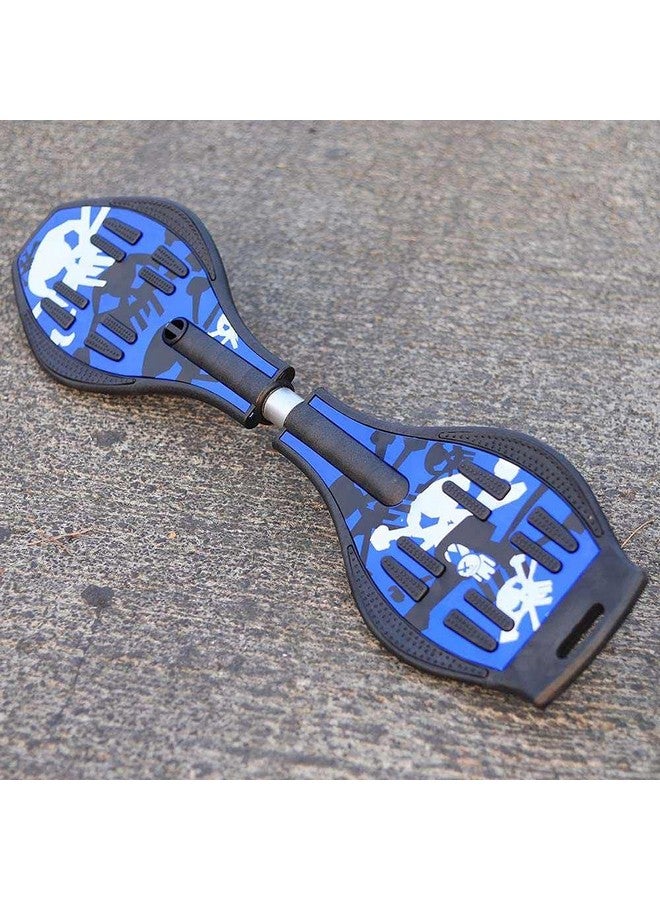 P PAYTAG Swipe Kart® Wave Board Skate Board with Carry Bag | LED Flash Colorful Lights in Wheels | for Outdoor for Kids |Skates for Kids,Plastic Card, DIY Arts Craftfor Children (Blue WB) - Image 3