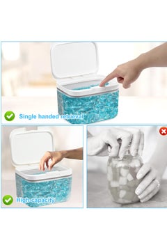 Excefore Laundry Pods Container, Automatic Pop-Up Dishwasher Pod Holder, Large Capacity 2.8L Sealed Container with Measuring Cup for Laundry Beads, Laundry Room Organization  - Image 5