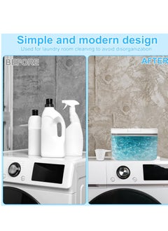 Excefore Laundry Pods Container, Automatic Pop-Up Dishwasher Pod Holder, Large Capacity 2.8L Sealed Container with Measuring Cup for Laundry Beads, Laundry Room Organization  - Image 3