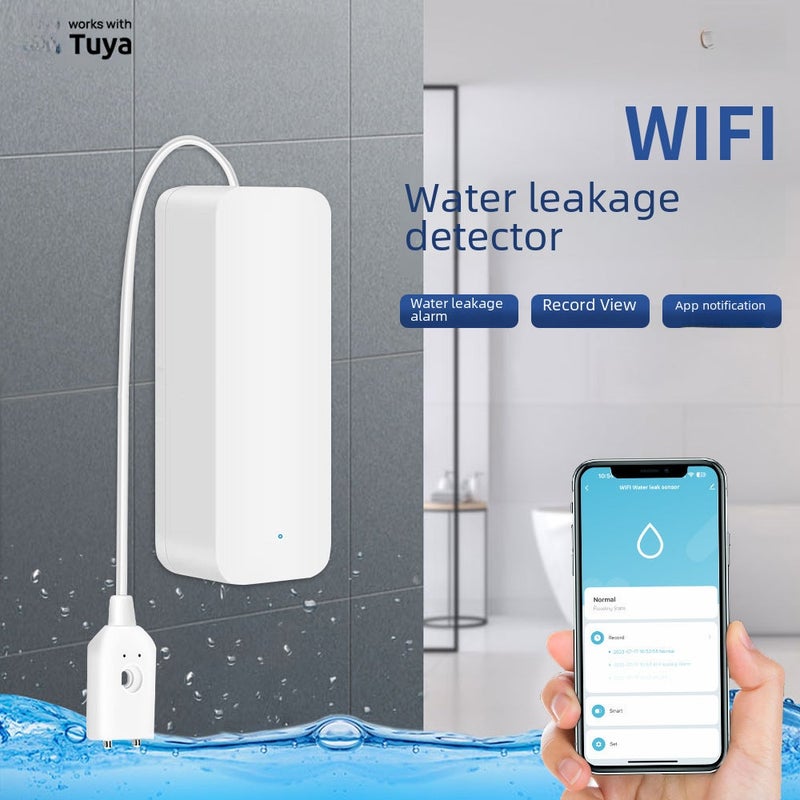 Tuya graffiti WiFi leakage alarm overflow wifi water immersion detector water level alarm wifi Sensor