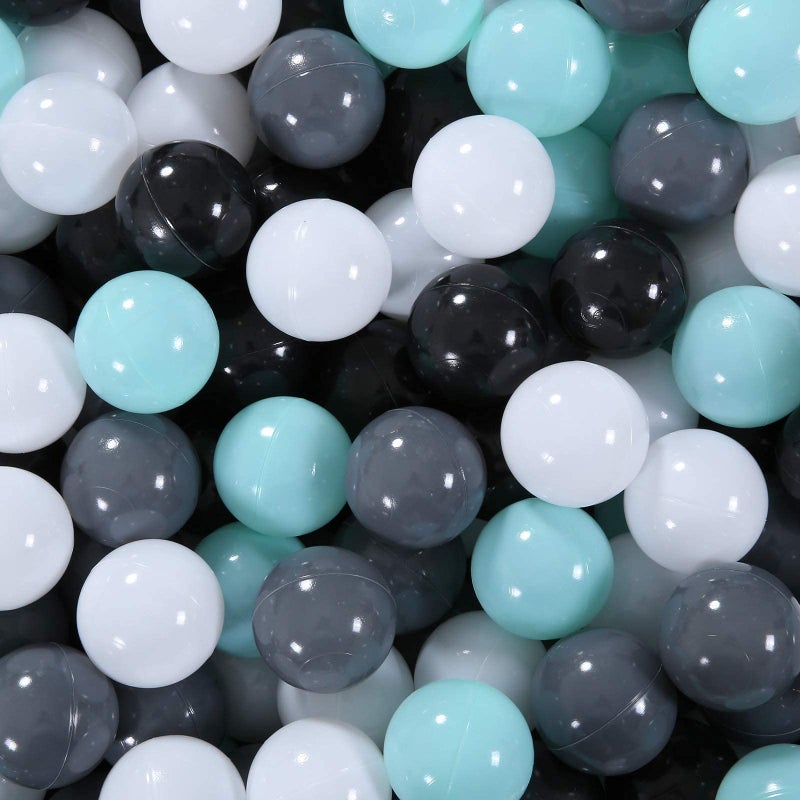 STARBOLO Ball Pit Balls Pack of 100 - BPA&Phthalate Free Non-Toxic Crush Proof Play Balls Soft Plastic Ball for 1 2 3 4 5Years Old Toddlers Baby Kids Birthday Pool Tent Party (2.16inches) - Image 1