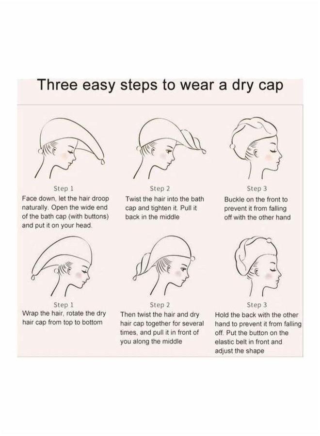 HOMESTAR Hair drying towel of the finest cotton purple color - Image 3