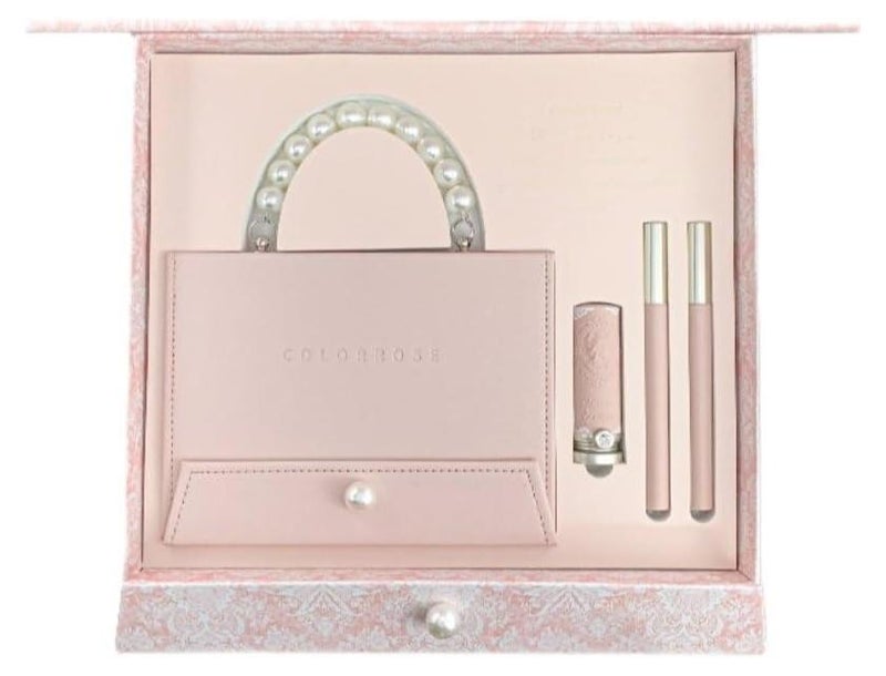 كولور روز مجموعة هدايا مكياج ذات إصدار محدود - ظلال عيون، أحمر خدود، هايلايتر، أحمر شفاه - مجموعة تجميل الكل في واحد - Image 1