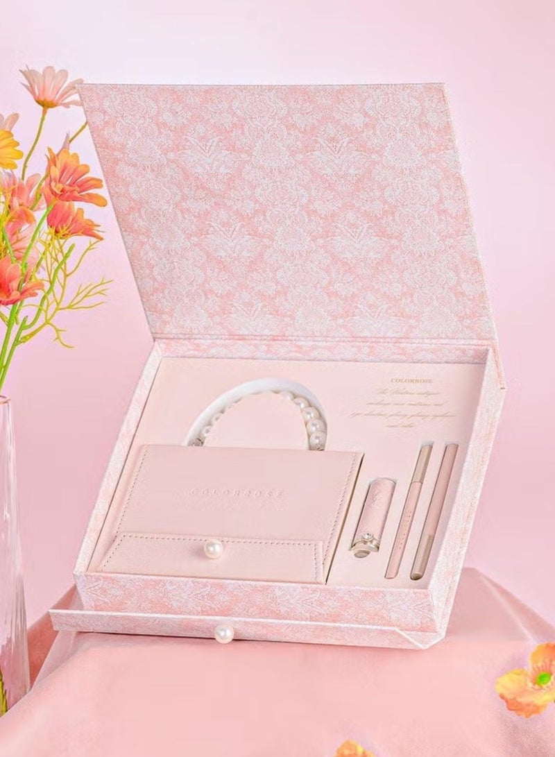 COLORROSE Limited Edition Makeup Gift Set - Eyeshadow, Blush, Highlighter, Lipstick - All-in-One Beauty Kit - Image 1