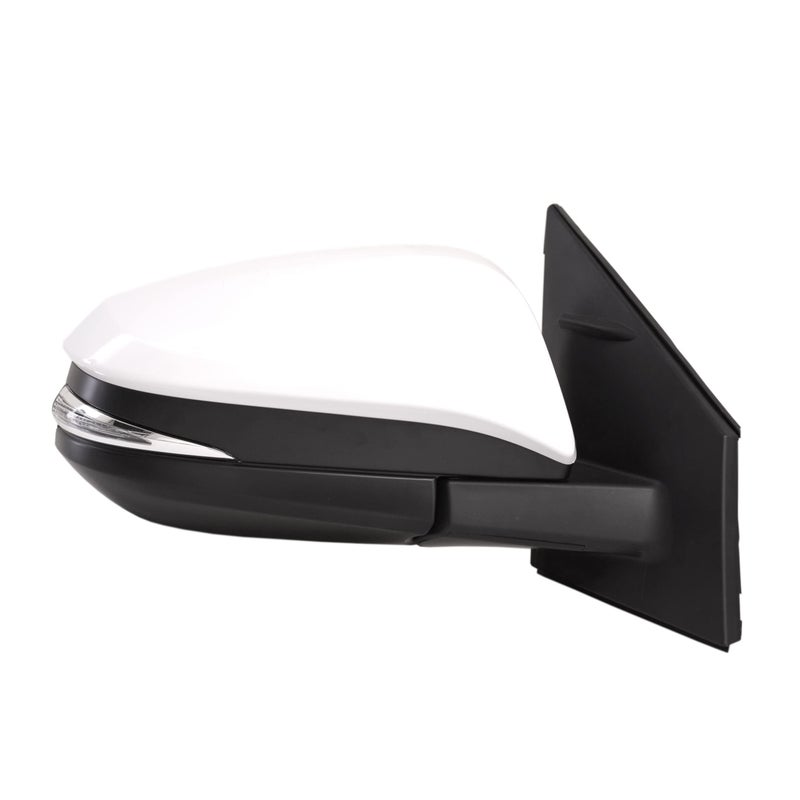 Spieg Passenger Side Mirror for 20132015 Toyota RAV4 Power Adjustment Heated Turn Signal Light Manual Fold Painted White 7 Pins Right TO1321310
