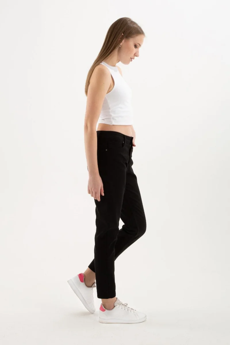 Fashion Friends Stretch Cotton Mom Fit High Waist Skinny Leg Jeans Women's Jeans 24K0534K1
