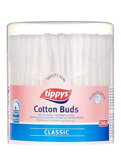 Tippys Tippys 200-Pieces Classic Cotton Ear Buds  - Image 1
