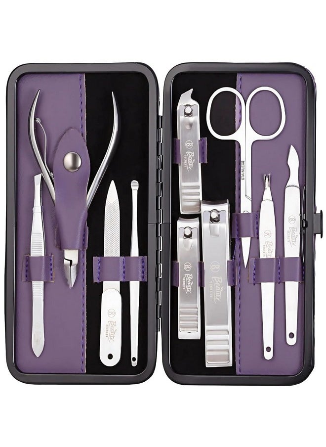 Beauté Secrets 10-Piece Nail Cutter Set - Premium Manicure Pedicure Kit for Women & Men with Nail Clippers, Nail Filer, and Grooming Tools | Ideal Gift Item for Men &Women - pzsku/ZFCF468FAAB90791BA4F8Z/45/_/1738306549/289de735-052b-426d-8ac0-77ecf588bb6e