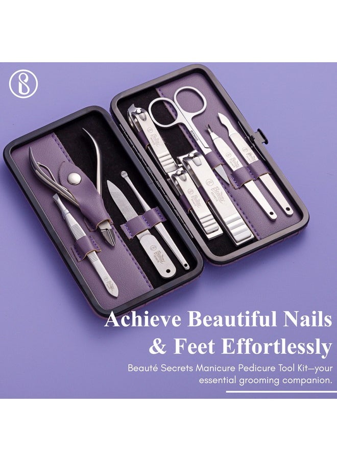 Beauté Secrets 10-Piece Nail Cutter Set - Premium Manicure Pedicure Kit for Women & Men with Nail Clippers, Nail Filer, and Grooming Tools | Ideal Gift Item for Men &Women - pzsku/ZFCF468FAAB90791BA4F8Z/45/_/1738306597/f307a6e7-f3b6-449d-b562-fabccef3fd4a