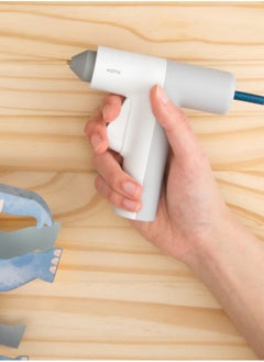 HOTO Easyflow Manual Glue Gun | Anti-Scald Silicone Cover | USB-C Rechargeable | Fast 30s Heat-Up | Precise 1mm Glue Flow | 2000mAh Battery | Auto Shut-Off | Eco Glue Sticks – EF-GG002  - Image 4