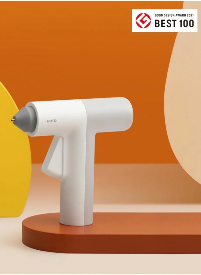 HOTO - Easyflow Manual Gluegun | Anti-Scald Silicone Cover | USB-C Rechargeable | Fast 30s Heat-Up | Precise 1mm Glue Flow | 2000mAh Battery | Auto Shut-Off | Eco Glue Sticks – EF-GG002 - Image 1