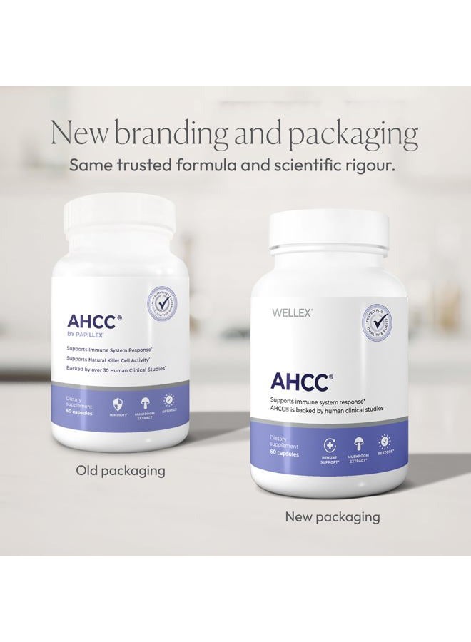 Papillex مكمل AHCC - أقصى قوة - مستخلص دعم المناعة الطبيعي - يحافظ على نشاط خلايا القاتل الطبيعية - 20+ دراسة بحثية بشرية - 60 كبسولة نباتية (1 عبوة) - Image 2