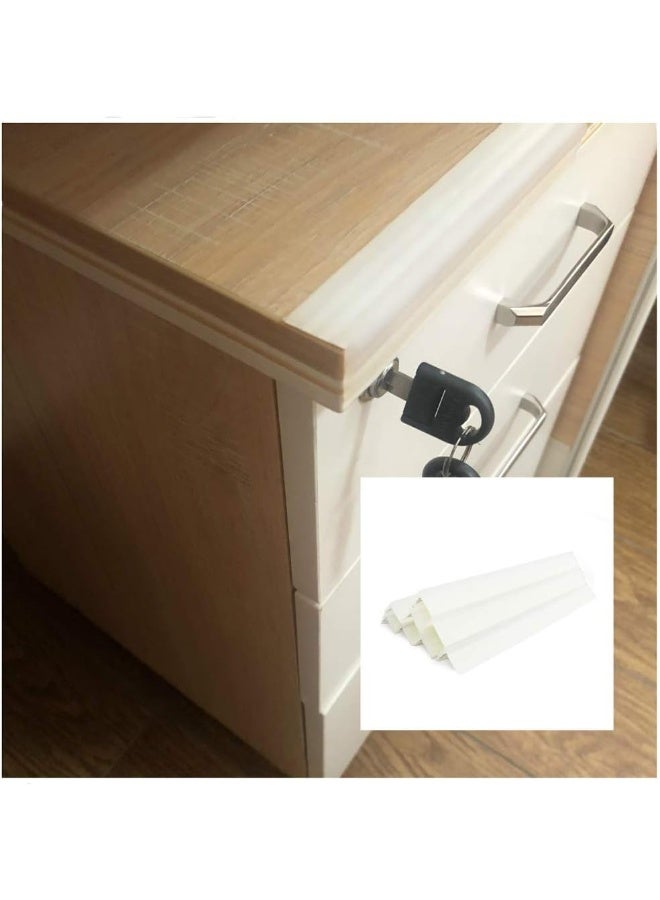 Miracle (Semitransparent Wide Edge Protector) - Corner Protector, Safety Baby Proofing Corner Cushion Edge Strip Protective Bumpers Silicone Guard Table Furniture Protectors with Double Side 3M Tape - Image 1
