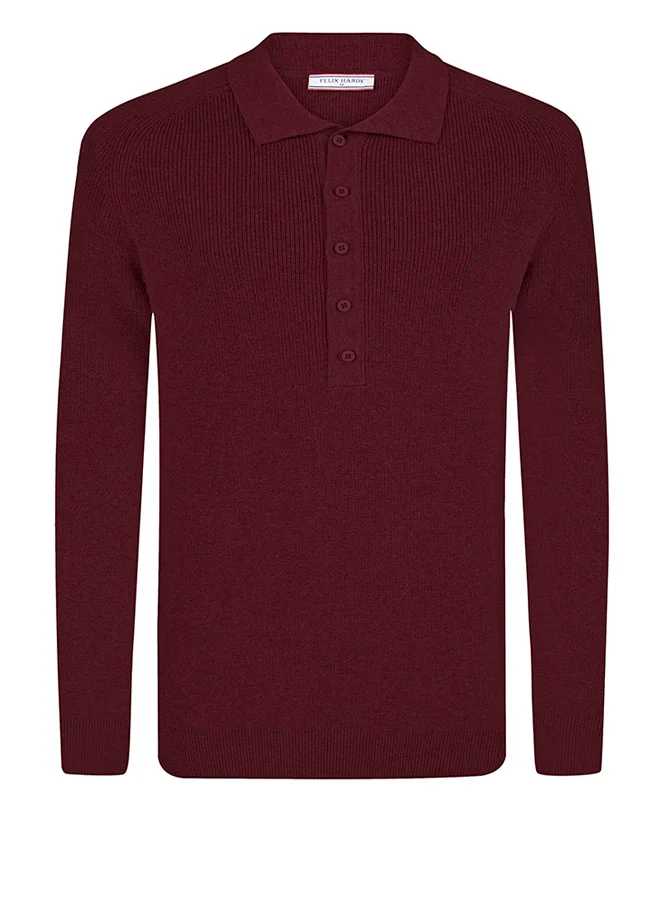 فيليكس هاردي Polo Neck Buttoned Pullover