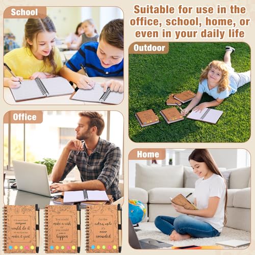 Kolldenn 30 Set Inspirational Notebook Mini Motivational Notepad Journal with Sticky Note Ballpoint Pen Back to School Gifts for Students Thank You Employee Appreciation Gifts Bulk for Nurse Teacher - Image 4
