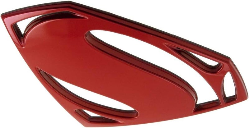 Fan Emblems شعارات المعجبين شارة سيارة سوبرمان ثلاثية الأبعاد (شعار BvS - كروم أحمر) نماذج عالمية شائعة - Image 3