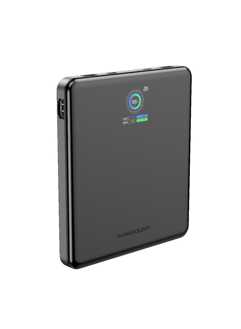 Powerology VoltStream 20000mAh Power Bank PD 100W / Portable Battery / High Capacity Powerbank / HDMI | USB-C | USB-A Support / Smart Power Display - Black - Image 5